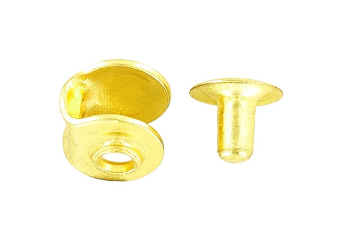 Ohio Travel Bag Fasteners 3/8" Brass, Boot Hook with Rivet, Steel, #A-314-BP A-314-BP