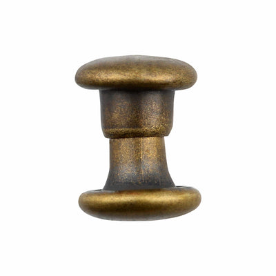 Ohio Travel Bag Fasteners 6mm Antique Brass, Double Cap Jiffy Rivet, Steel, #A-340-ANTB A-340-ANTB