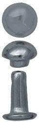 Ohio Travel Bag Fasteners 6mm Nickel, Double Cap Domed Rivet, Steel - 12 pk, #A-406-NP A-406-NP
