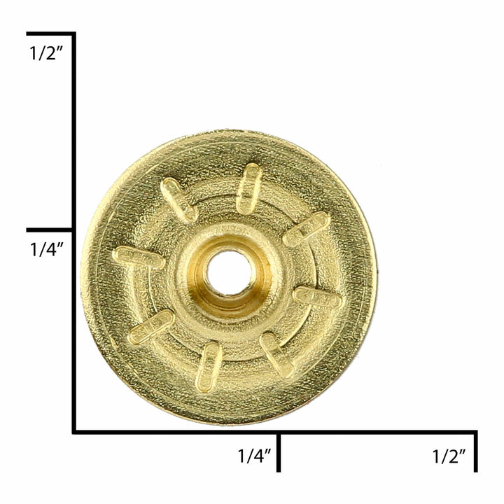 Ohio Travel Bag Fasteners Line 2 Brass, Parallel Spring Snap Washer, Solid Brass, #2377-SB 2377-SB