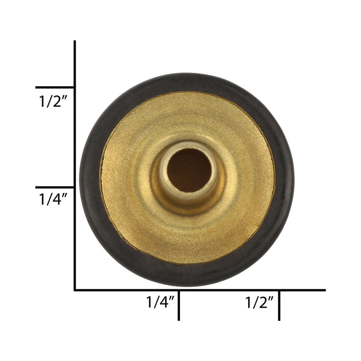 Ohio Travel Bag Fasteners Line 24 Antique Brass, Dot Durable Long Cap, Solid Brass, #10127-ANTB 10127-ANTB