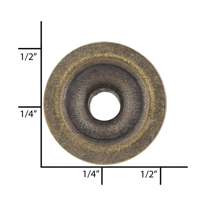 Ohio Travel Bag Fasteners Line 24 Antique Brass, Post, Steel, #A-336-ANTB A-336-ANTB