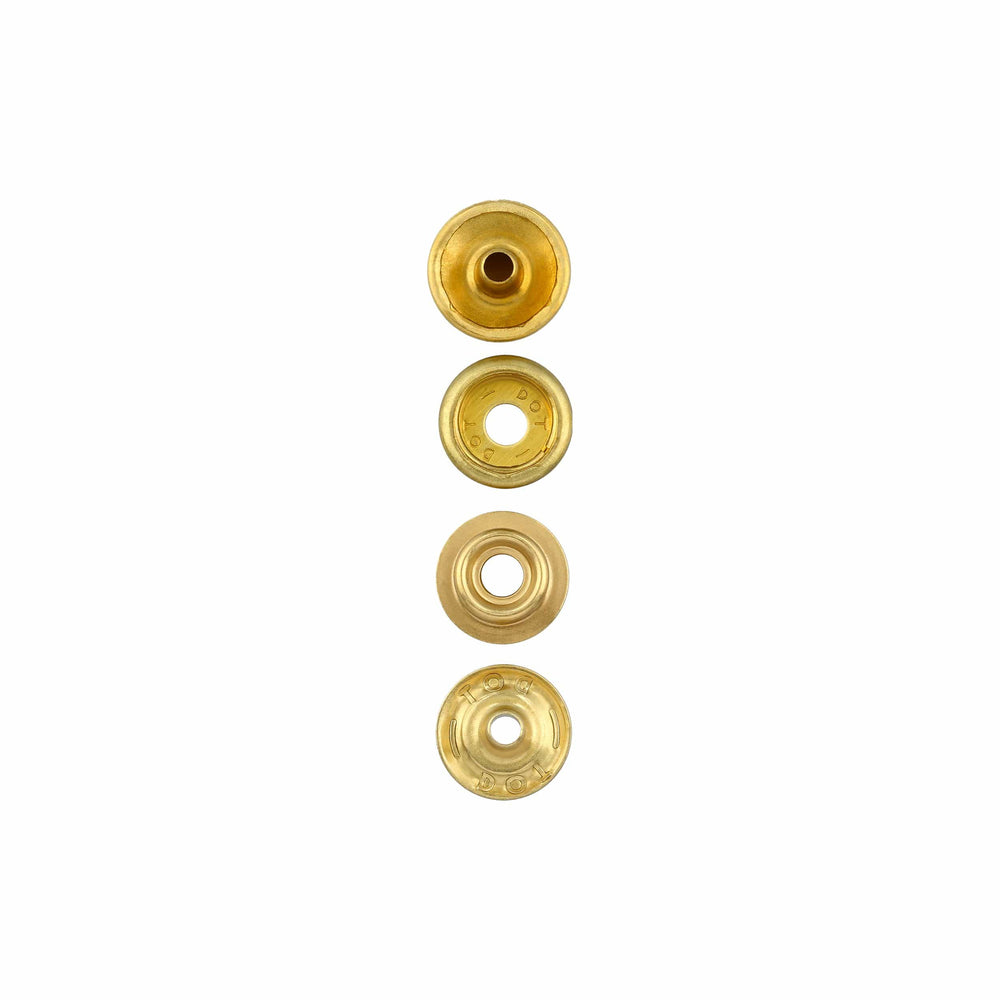 10 Sets Magnetic Snap 18mm Metal Fasteners for Clothing Purse Gold Tone