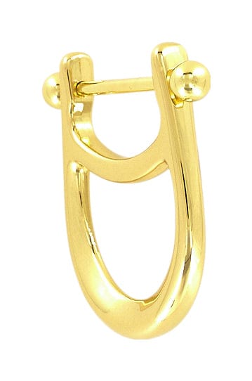 Ohio Travel Bag Handles 1 1/4" Shiny Gold, Horseshoe D Ring with Screw-In Pin, Zinc Alloy, #C-2102-GOLD C-2102-GOLD