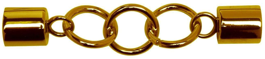 Ohio Travel Bag Handles 1/2" Gold, Chain Handle Loop With Caps, #P-2749-GOLD P-2749-GOLD