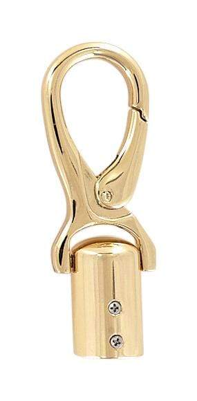 Ohio Travel Bag Handles 1/2" Gold, Strap End With Snaphook, Steel, #P-3072-GOLD P-3072-GOLD
