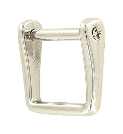 Ohio Travel Bag Handles 1" Nickel, Ring with Screw in Pin, Zinc Alloy, #P-2287-NP P-2287-NP