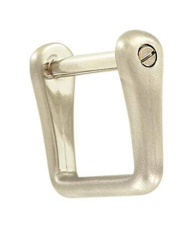 Ohio Travel Bag Handles 1" Satin Nickel, Ring With Screw-In Pin, Zinc Alloy, #P-2287-SATN P-2287-SATN
