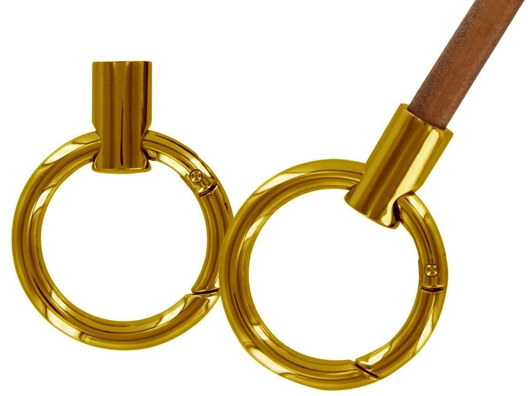 Ohio Travel Bag Locks & Closures 1 1/4"Gold, Gate Ring with Strap End, Zinc Alloy, #P-3145-GOLD P-3145-GOLD
