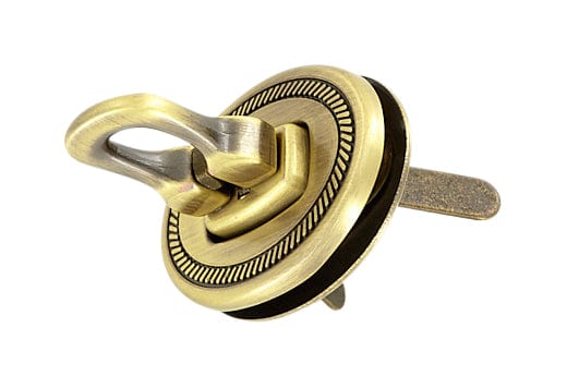 Ohio Travel Bag Locks & Closures 1 1/8" Antique Brass, Drop Lock, Zinc Alloy, #P-2148-ANTB P-2148-ANTB