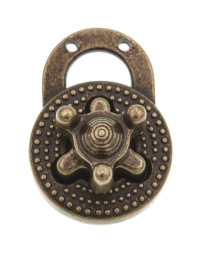 Ohio Travel Bag Locks & Closures 1 1/8" Antique Brass, Turn Lock, Zinc Alloy, #P-2435-ANTB P-2435-ANTB