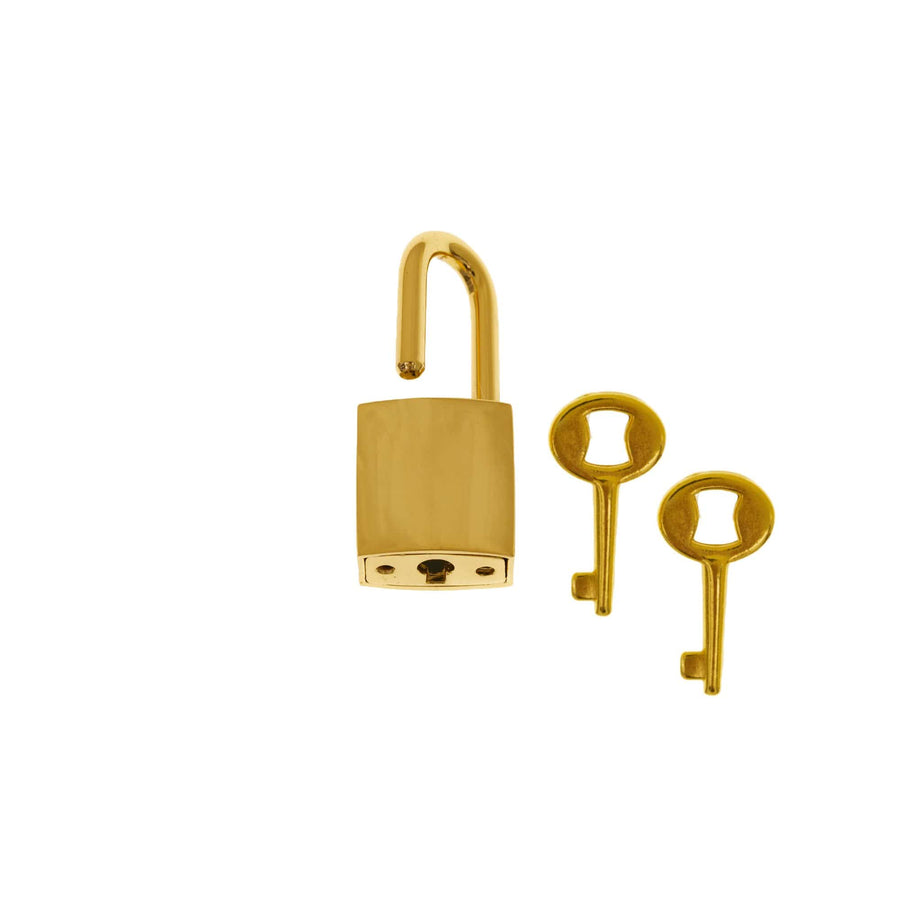 Ohio Travel Bag Locks & Closures 11/16" Gold, Padlock, Zinc Alloy, #L-2846-GOLD L-2846-GOLD