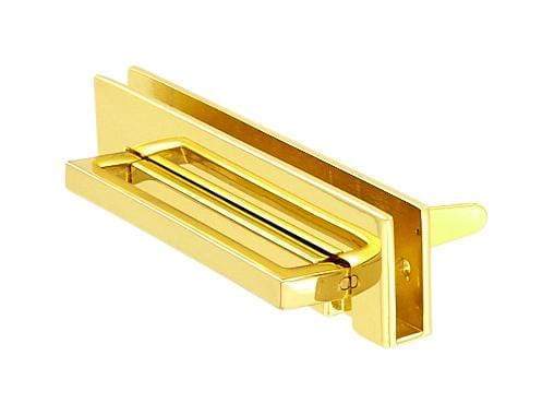 Ohio Travel Bag Locks & Closures 2 5/8" Gold, Flap Drop Lock, Zinc Alloy, #P-3200-GOLD P-3200-GOLD