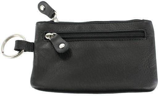 Ohio Travel Bag Novelty & Gift 4 3/4" Black, Buffalo Key/Coin Pouch, Leather, #M-1680 M-1680