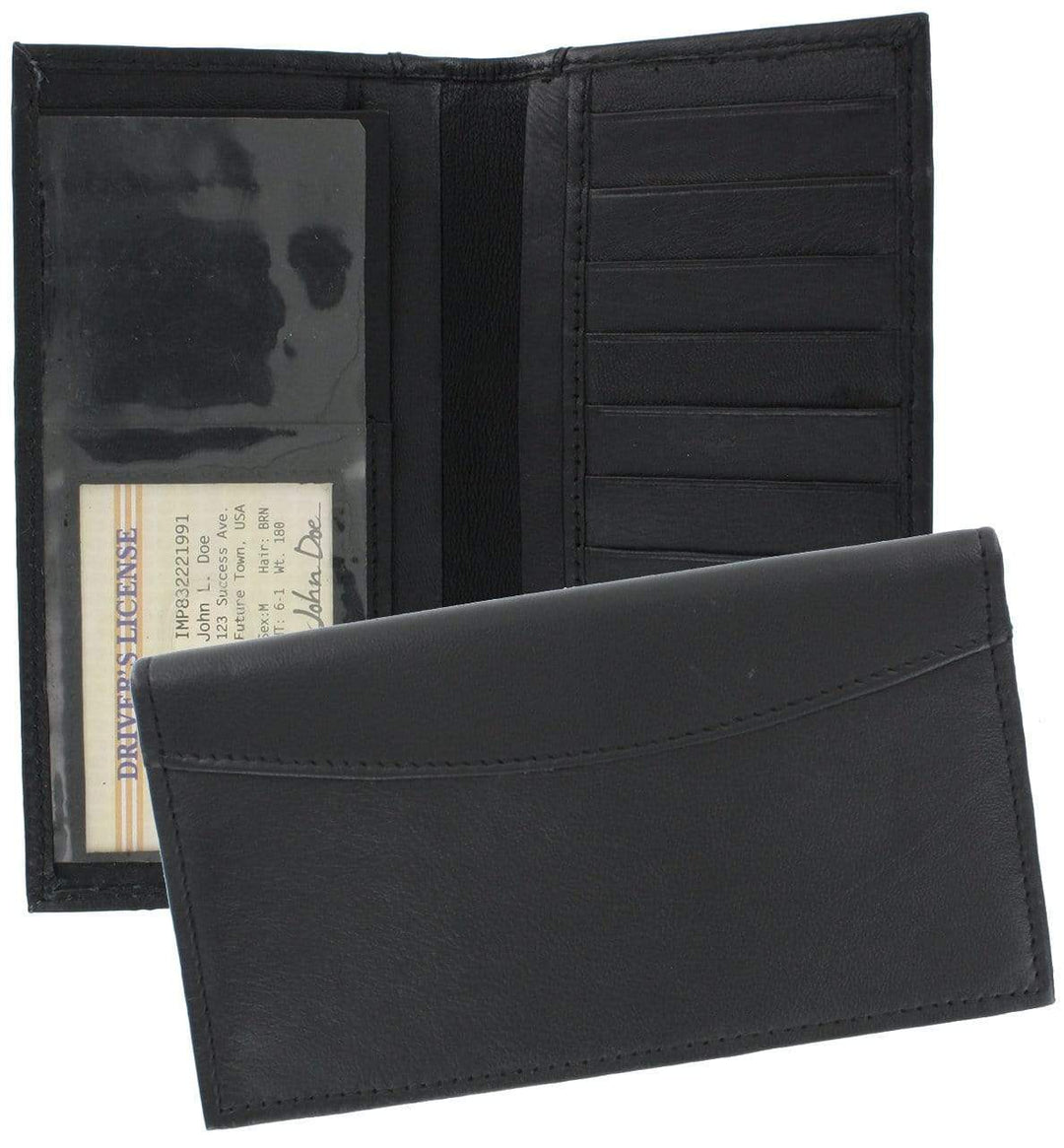 Ohio Travel Bag Novelty & Gift 6 3/8" Black, Checkbook Holder, Leather, #M-1688 M-1688
