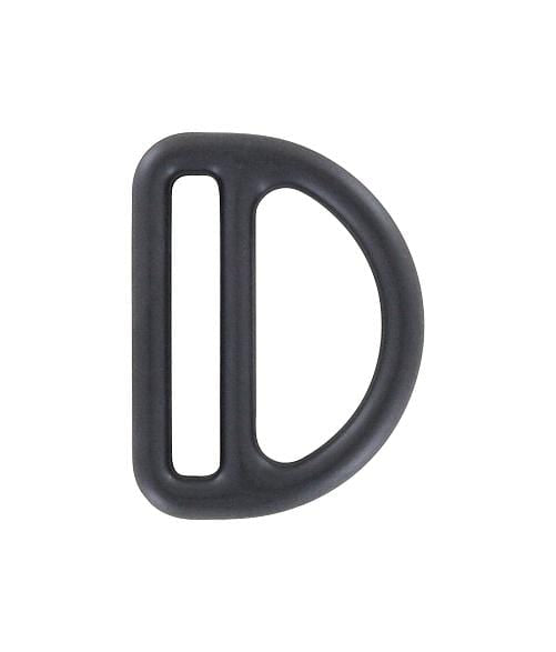 Ohio Travel Bag Rings & Slides 1 1/2" Black, Double D-Ring, Zinc Alloy, #C-1893-BLK C-1893-BLK