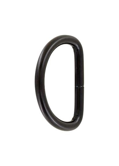 Ohio Travel Bag Rings & Slides 1 1/2" Black, Split D Ring, Steel, #P-2121-BLK P-2121-BLK