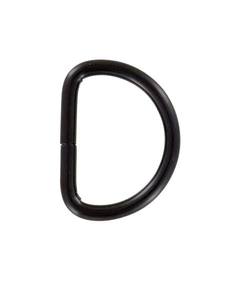 Ohio Travel Bag Rings & Slides 1 1/2" Black, Split D Ring, Steel, #P-2121-BLK P-2121-BLK