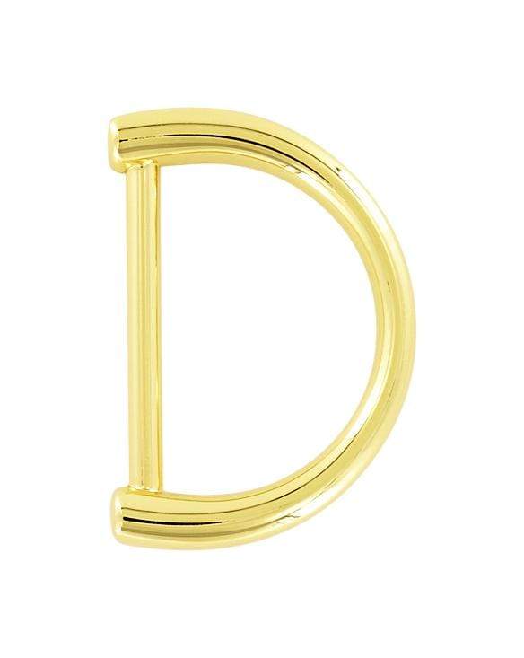 Ohio Travel Bag Rings & Slides 1 1/2" Gold, D-Ring Handle Loop, Zinc Alloy, #P-3166-GOLD P-3166-GOLD
