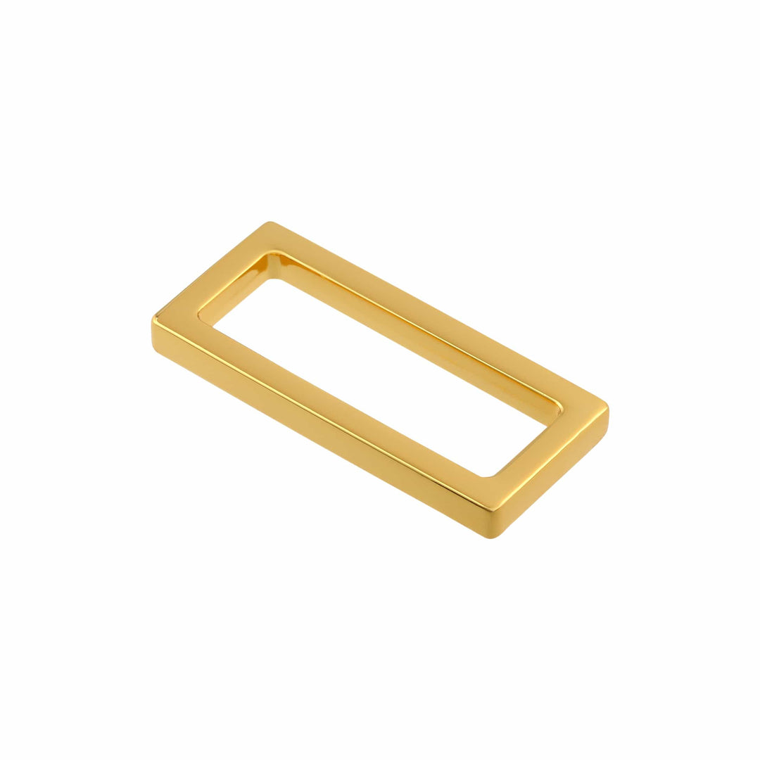 Ohio Travel Bag Rings & Slides 1 1/2" Gold, Rectangular Ring, Zinc Alloy, #P-3114-GOLD P-3114-GOLD