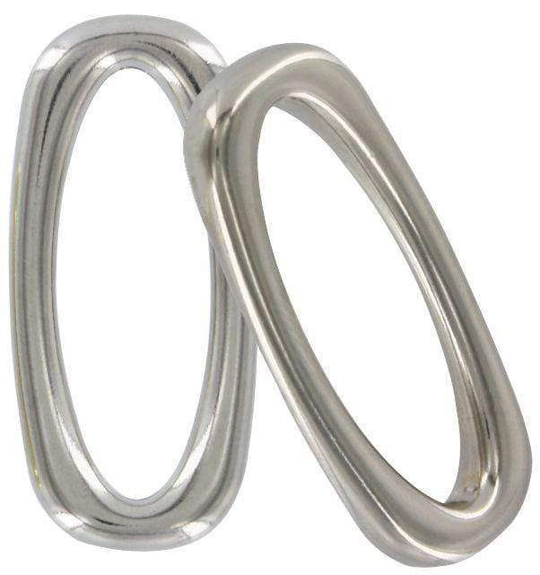 Ohio Travel Bag Rings & Slides 1 1/2" Nickel, Rectangular Ring, Zinc Alloy, #P-2988-NIC P-2988-NIC