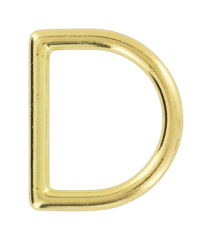 Ohio Travel Bag Rings & Slides 1 1/4" Brass, Cast D-Ring, Zinc Alloy, #D-306-BP D-306-BP
