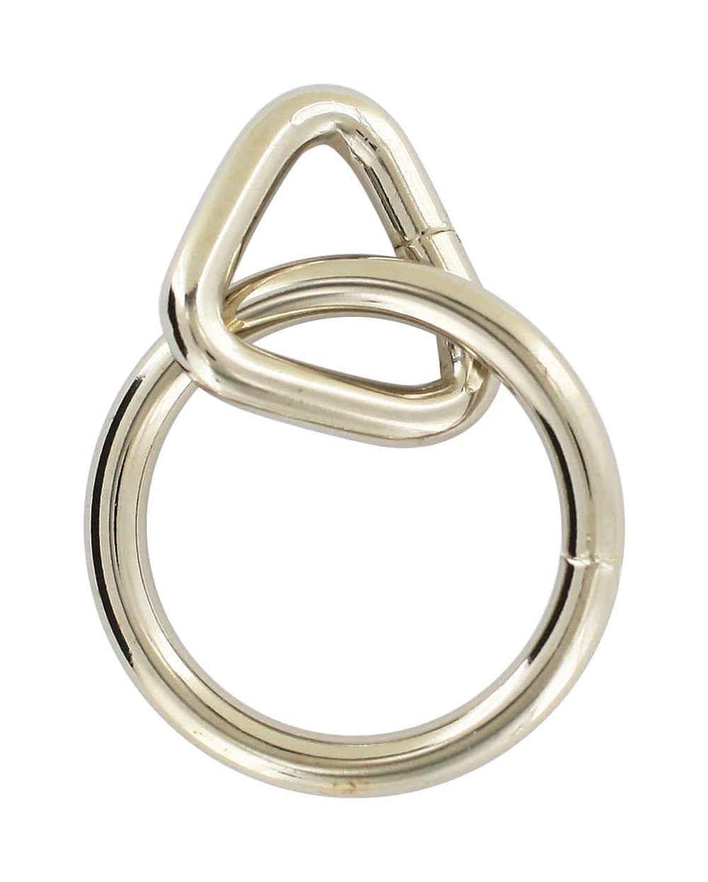 Ohio Travel Bag Rings & Slides 1 1/4" Nickel, Loop & Ring, Steel, #L-2376 L-2376