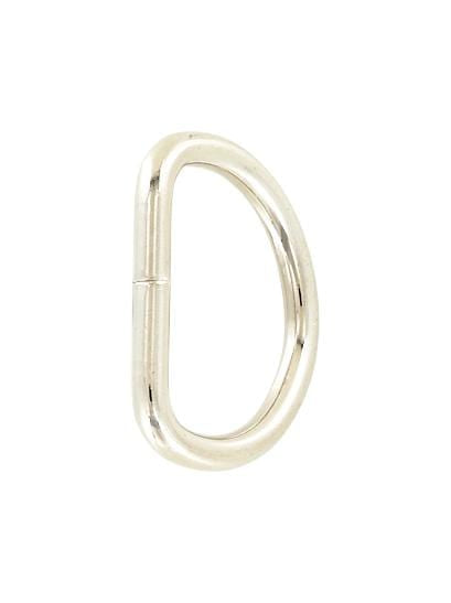 Ohio Travel Bag Rings & Slides 1 1/4" Nickel, Welded D Ring, Steel, #P-2427 P-2427