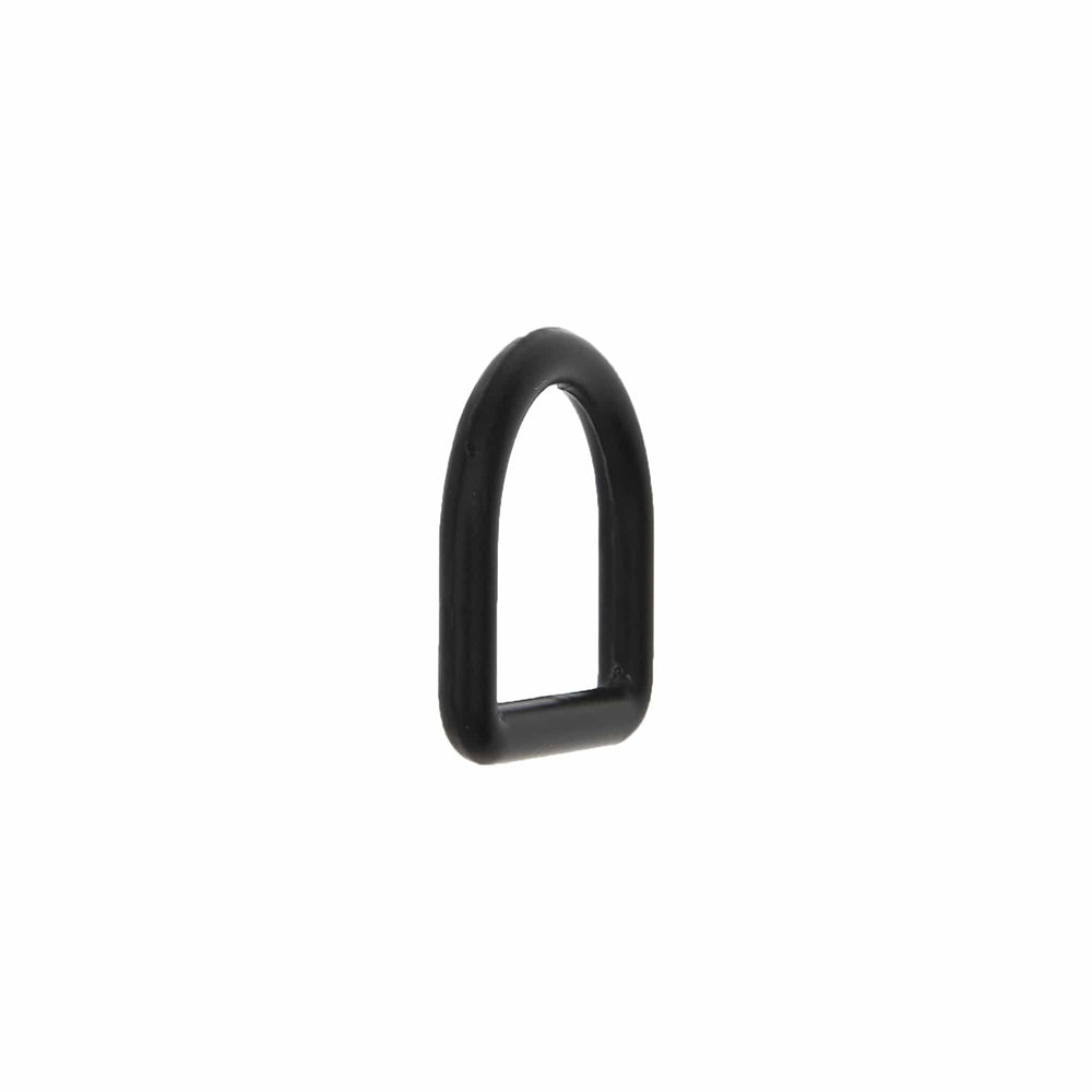 Ohio Travel Bag Rings & Slides 1/2" Black, Cast D-Ring, Zinc Alloy, #D-301-BLK D-301-BLK
