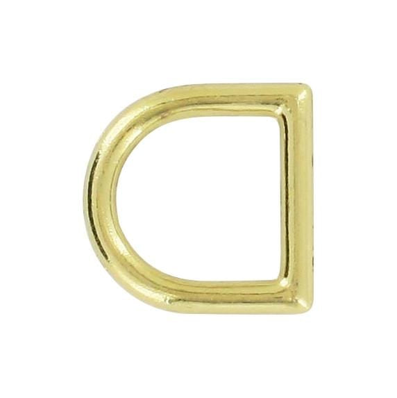 Ohio Travel Bag Rings & Slides 1/2" Brass, Cast D-Ring, Zinc Alloy, #D-301-BP D-301-BP