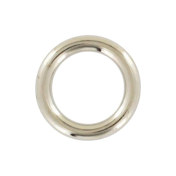 Ohio Travel Bag Rings & Slides 1/2" Nickel, Cast Round Ring, Zinc Alloy, #P-2717-NP P-2717-NP