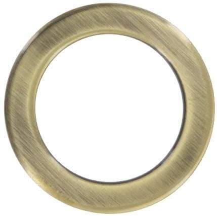 Ohio Travel Bag Rings & Slides 1"Antique Brass, Flat Round Ring, Steel, #P-3164-ANTB P-3164-ANTB