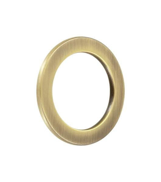 Ohio Travel Bag Rings & Slides 1"Antique Brass, Flat Round Ring, Steel, #P-3164-ANTB P-3164-ANTB