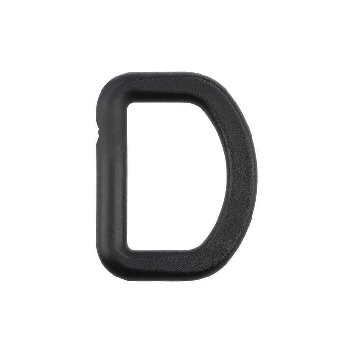 Ohio Travel Bag Rings & Slides 1" Black, Solid D Ring, Plastic, #DR-1 DR-1