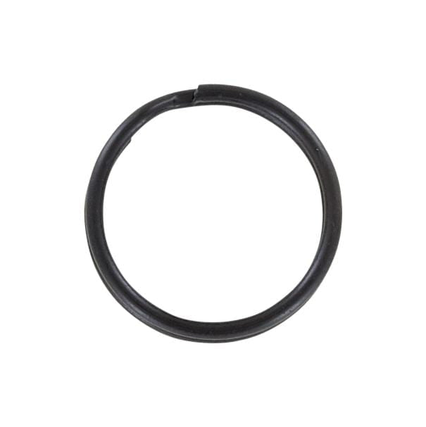 Ohio Travel Bag Rings & Slides 1" Black, Split Key Ring, Steel, #L-199-1BLK L-199-1BLK