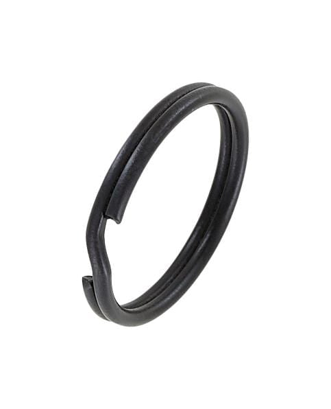 Ohio Travel Bag Rings & Slides 1" Black, Split Key Ring, Steel, #L-199-1BLK L-199-1BLK