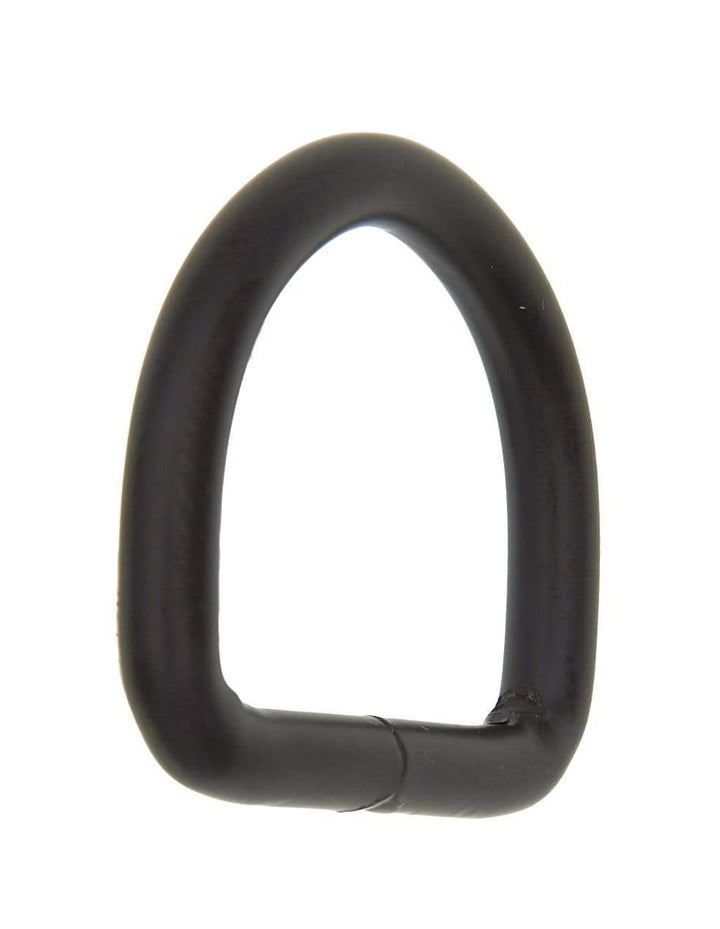 Ohio Travel Bag Rings & Slides 1" Black, Welded D Ring, Steel, #P-2139-BLK P-2139-BLK