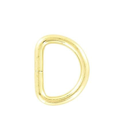 Ohio Travel Bag Rings & Slides 1" Brass, Split D Ring, Steel, #P-2120-BP P-2120-BP