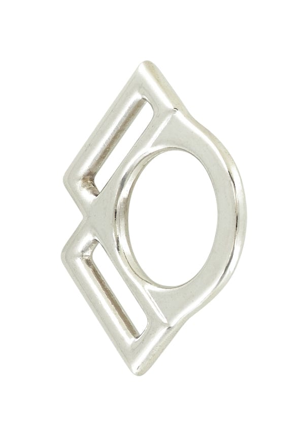 Ohio Travel Bag Rings & Slides 1" Nickel, 2-Sided Halter Ring, Zinc Alloy, #L-2485 L-2485