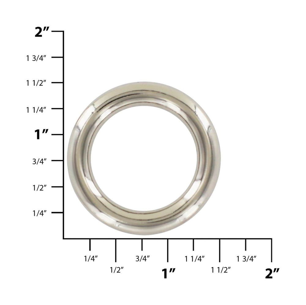  Swpeet 60Pcs 1 Inch / 25mm Heavy Duty Multi-Purpose Metal O  Ring Metal Rings for Hardware Bags Ring Hand DIY Accessories Keychains  Belts and Dog Leas (Metal O Rings, Sliver)