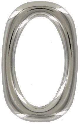 Ohio Travel Bag Rings & Slides 1" Nickel, Oval Ring, Zinc Alloy, #P-2987-NIC P-2987-NIC
