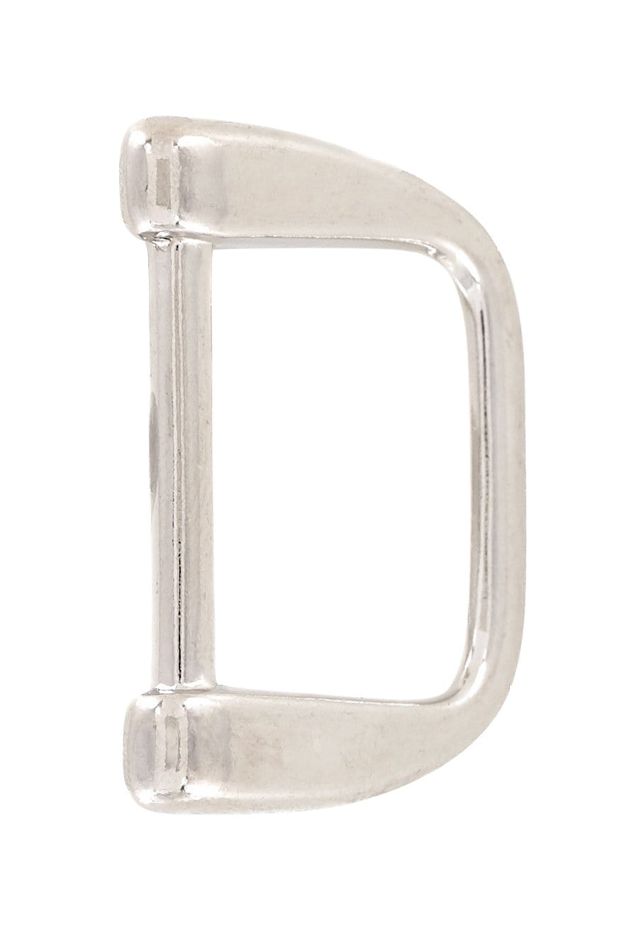 Ohio Travel Bag Rings & Slides 1" Nickel, Solid Rectangular Ring, Zinc Alloy, #P-2503 P-2503
