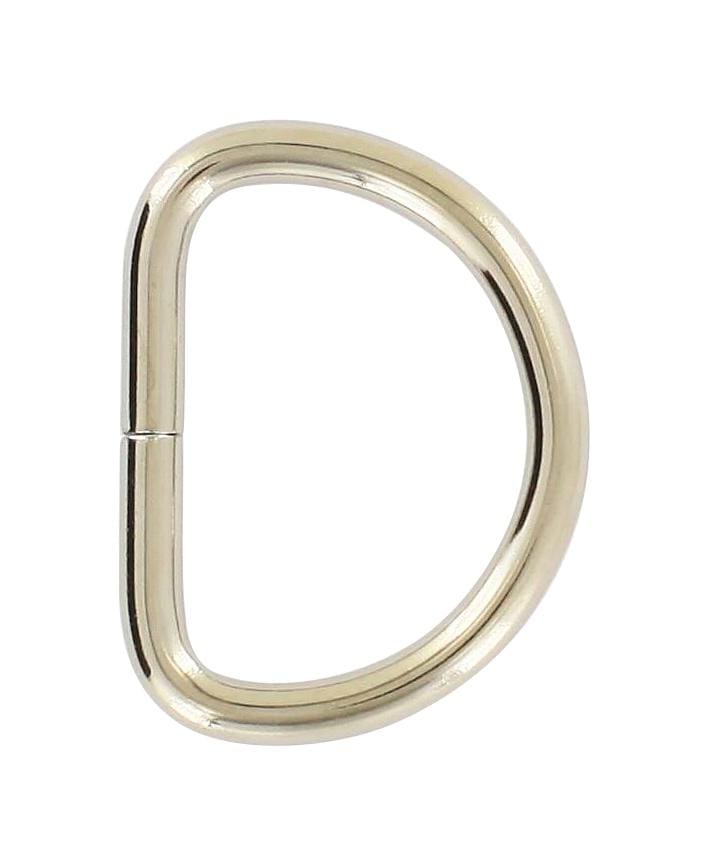 Solid Brass Heavy duty D ring , 1 inch 25mm matte black silver gold D rings  for leatherworking bag belt strap