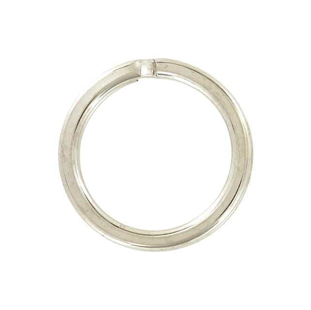 Ohio Travel Bag Rings & Slides 1" Nickel, Split Key Ring, Steel, #L-2947-NP L-2947-NP