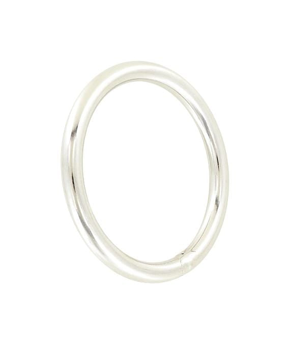 Ohio Travel Bag Rings & Slides 2" Nickel, Welded Round Ring, Stainless Steel, #P-2671 P-2671