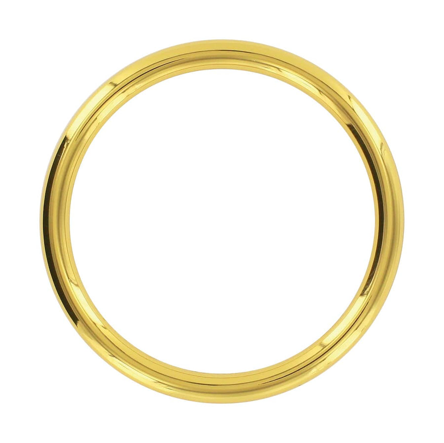Ohio Travel Bag Rings & Slides 2" Shiny Gold, Cast Round Ring, Zinc Alloy, #P-2762-GOLD P-2762-GOLD