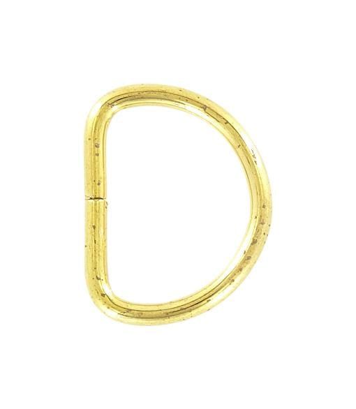 Ohio Travel Bag Rings & Slides 3/4" Brass, Split D-Ring, Steel, #D-105-BP D-105-BP
