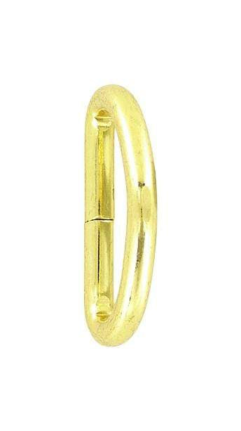 Ohio Travel Bag Rings & Slides 3/4" Brass, Split D-Ring, Steel, #D-106-BP D-106-BP