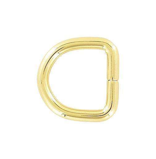 Ohio Travel Bag Rings & Slides 3/4" Gold, Split D Ring, Steel, #P-2930-GOLD P-2930-GOLD