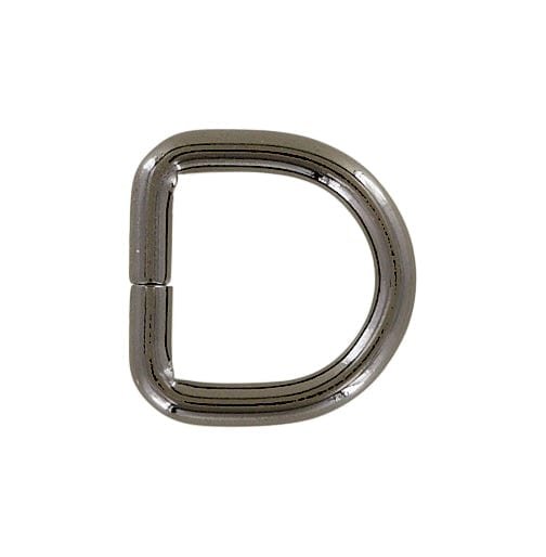Ohio Travel Bag Rings & Slides 3/4" Gunmetal, Split D Ring, Steel, #P-2930-GUNM P-2930-GUNM